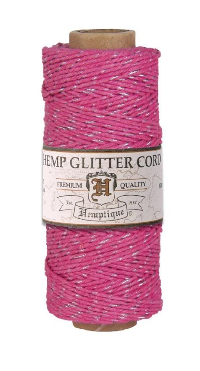 Hemptique 1mm #20 Metallic Hemp Cord Spools Jewelry Bracelet Making Crafting Scrapbooking Bookbinding Mixed Media Crocheting Macrame Gift Wrapping